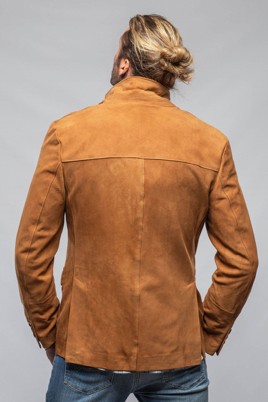 Maldito Suede Blazer In Cognac