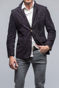Maldito Suede Blazer In Navy