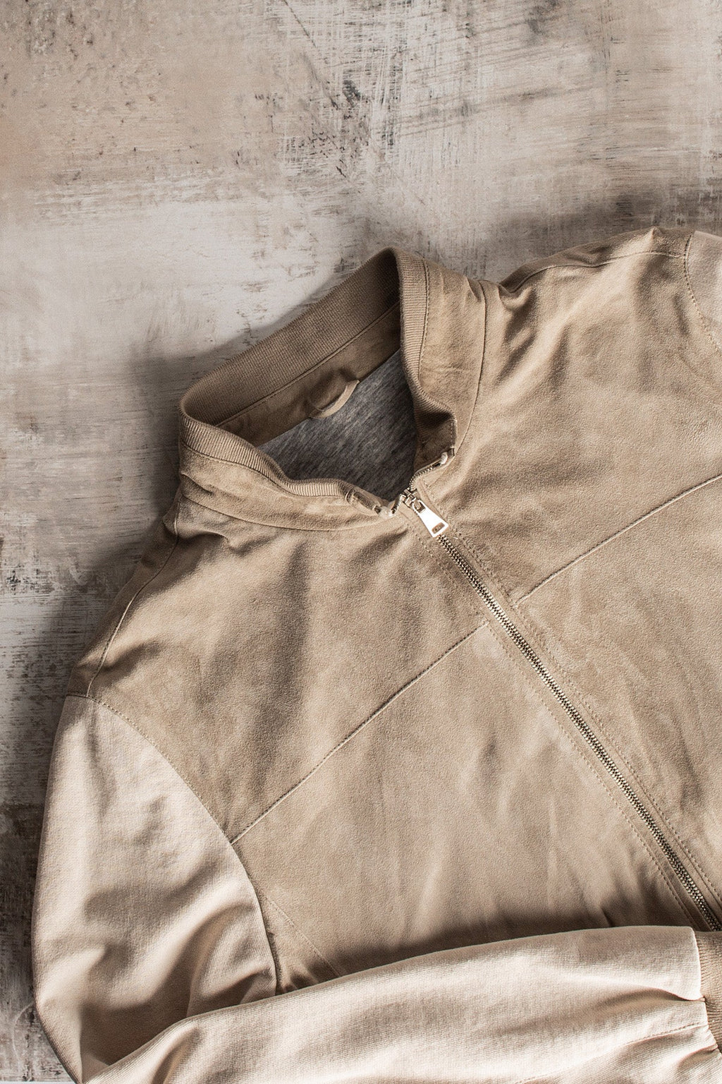 Postiano Hybrid Suede Shirt In Ivory