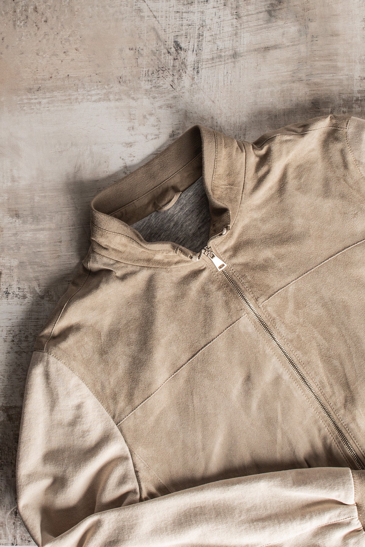 Postiano Hybrid Suede Shirt In Ivory