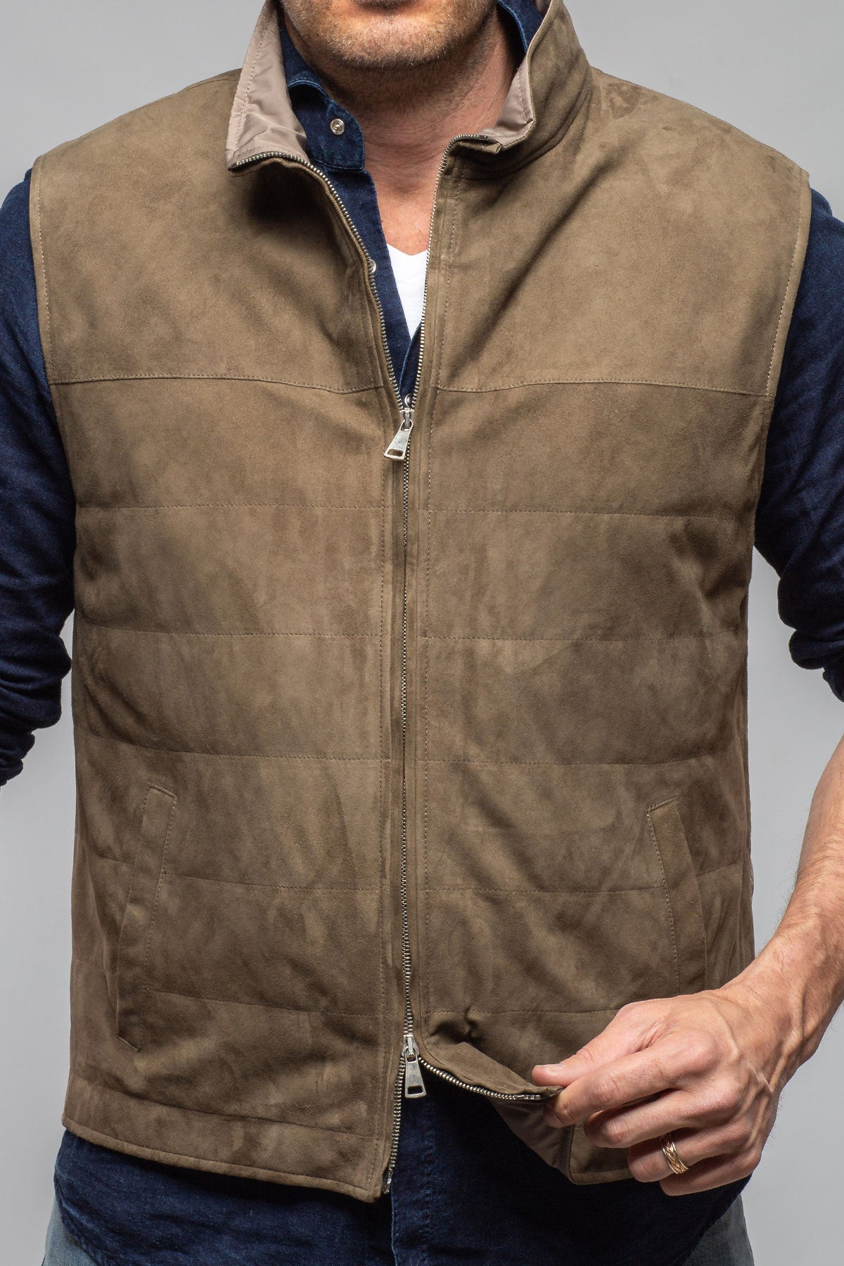 Riley Vest In Sage
