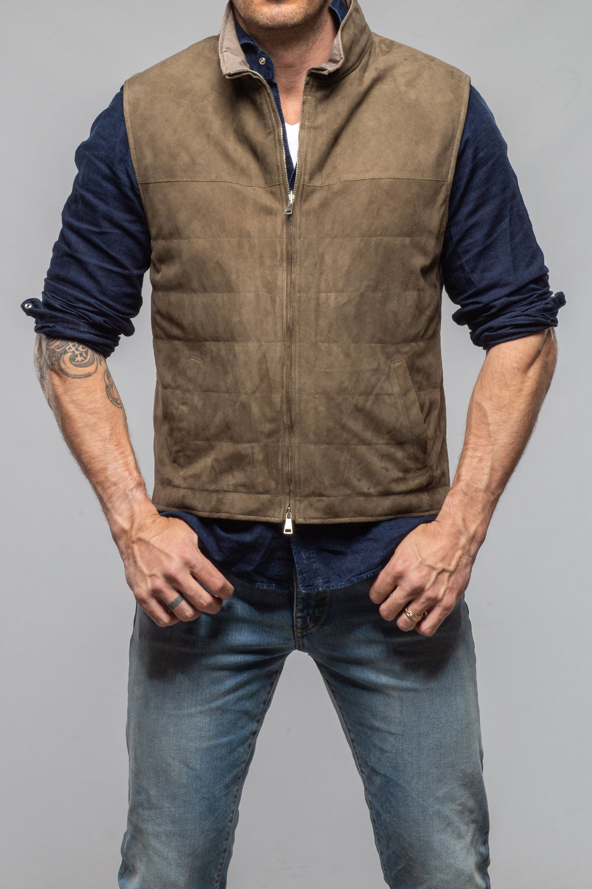 Riley Vest In Sage