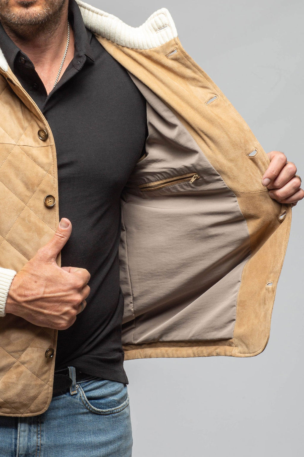 Russell Hybrid Suede Jacket