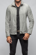 The Don II Suede Zip Jacket In Grey