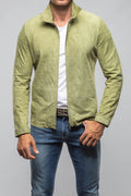 The Don II Suede Zip Jacket In Salvia