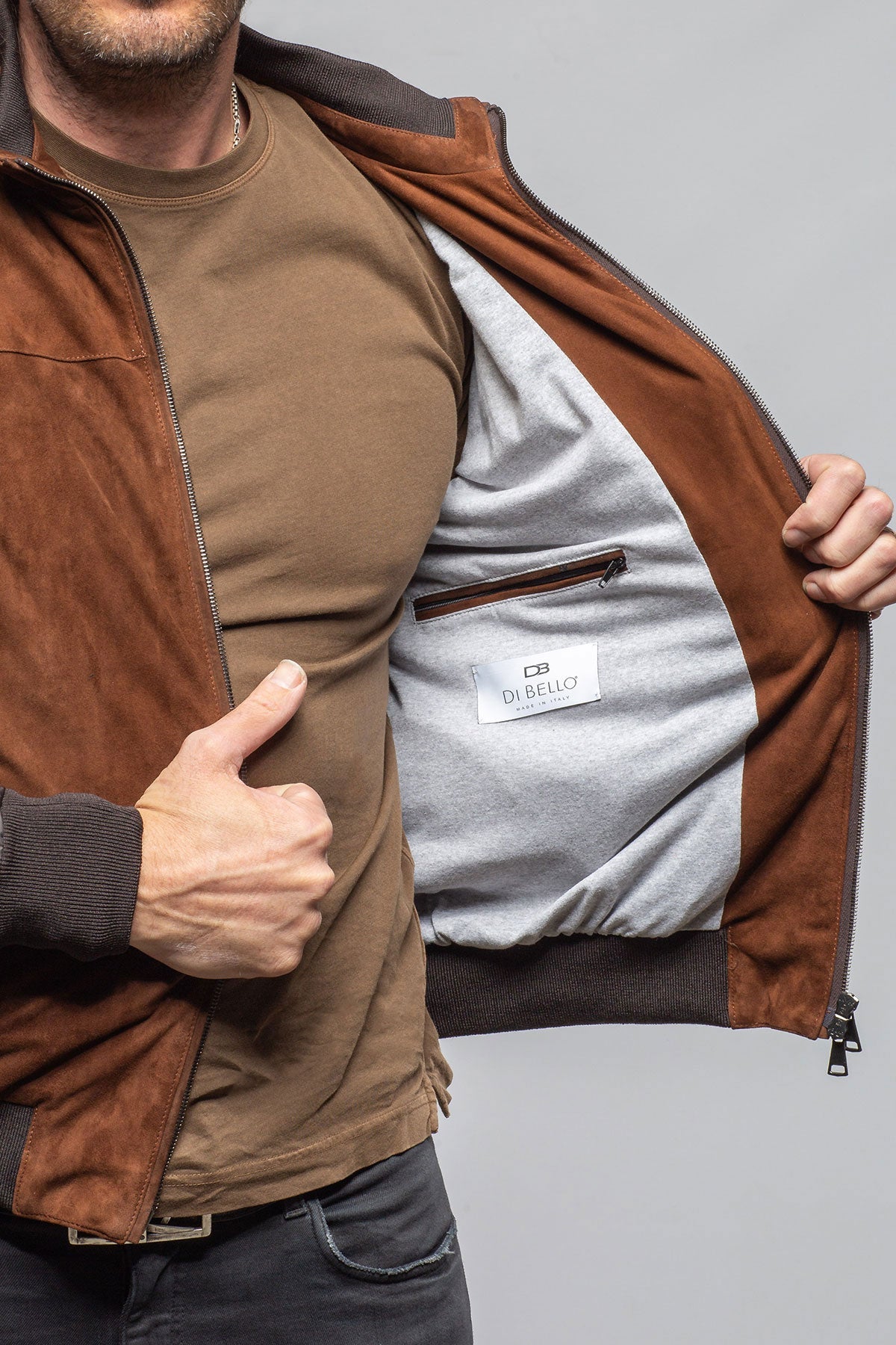 Townsend Hybrid Jacket In Cognac
