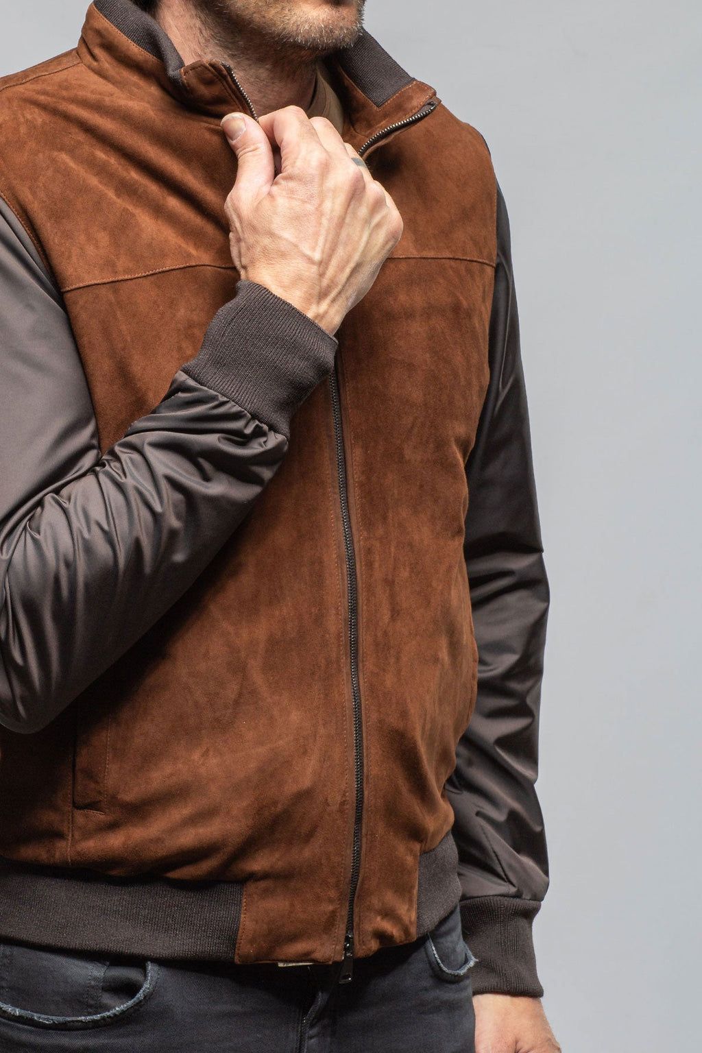 Townsend Hybrid Jacket In Cognac