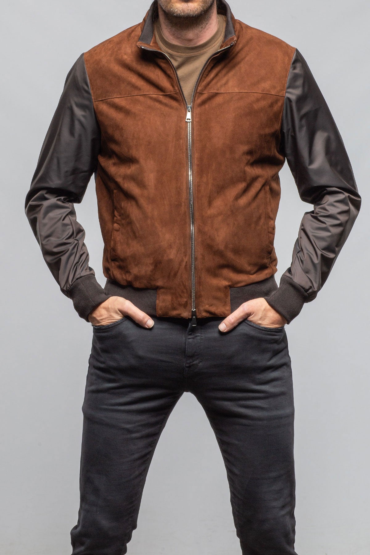 Townsend Hybrid Jacket In Cognac