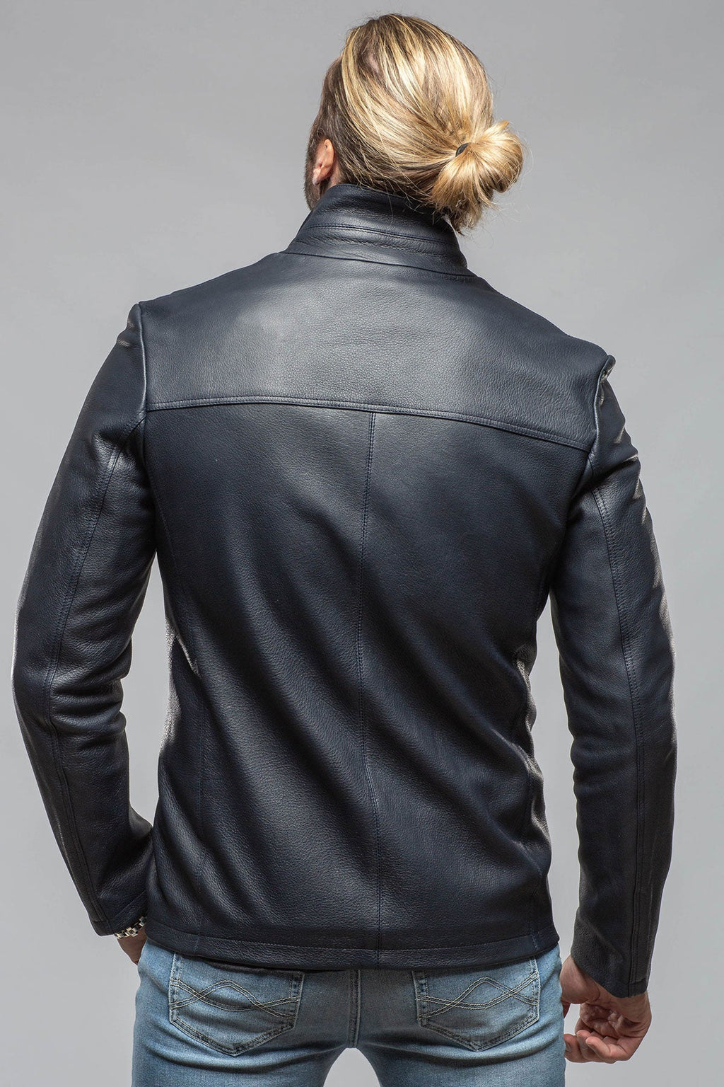 Venice Deerskin Jacket In Blue