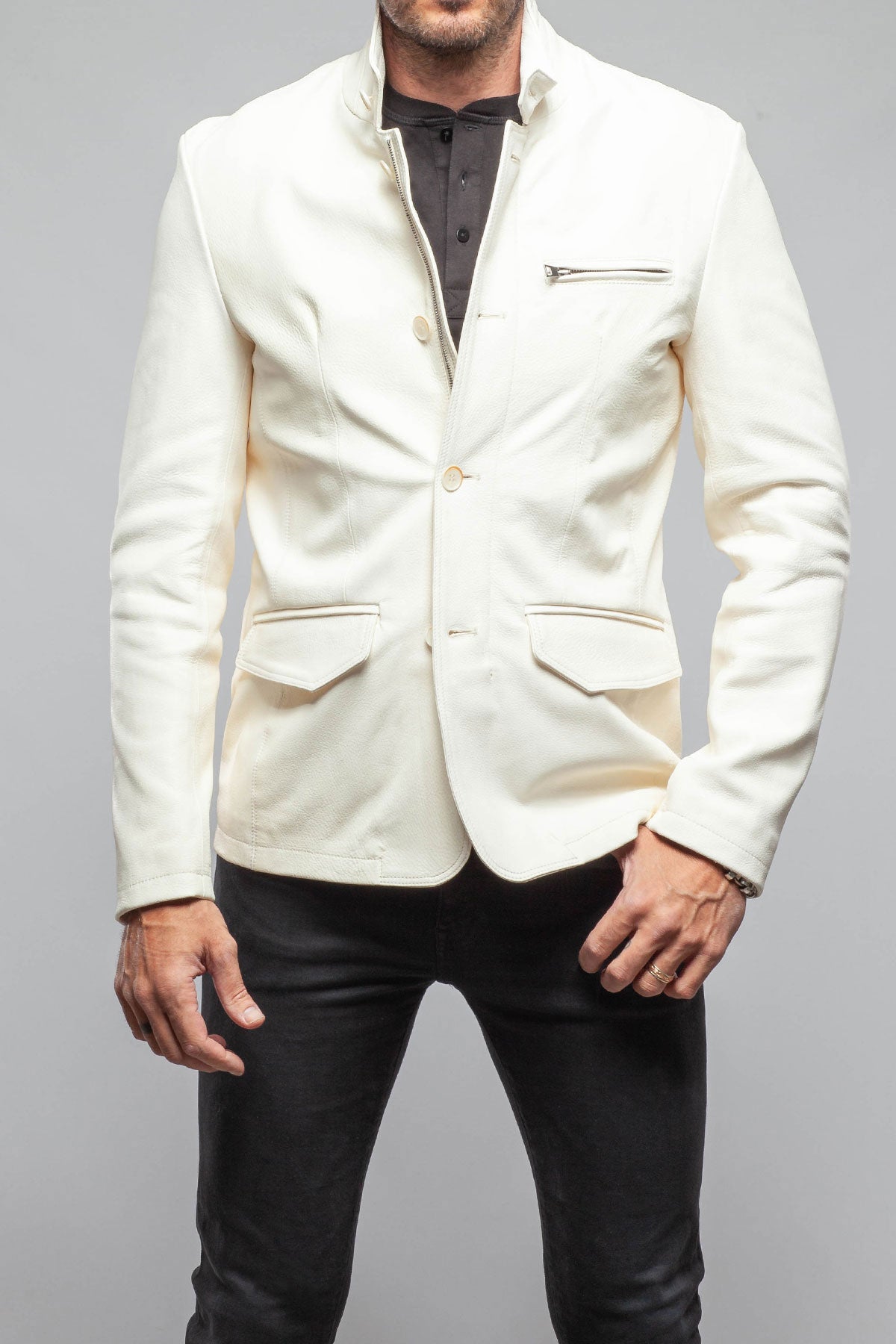 Venice Deerskin Jacket In White