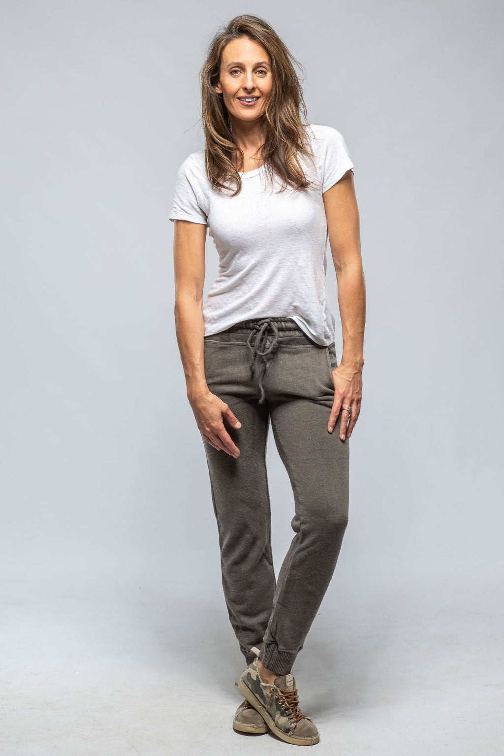 Atlantic Jogger In Stone Washed Grey