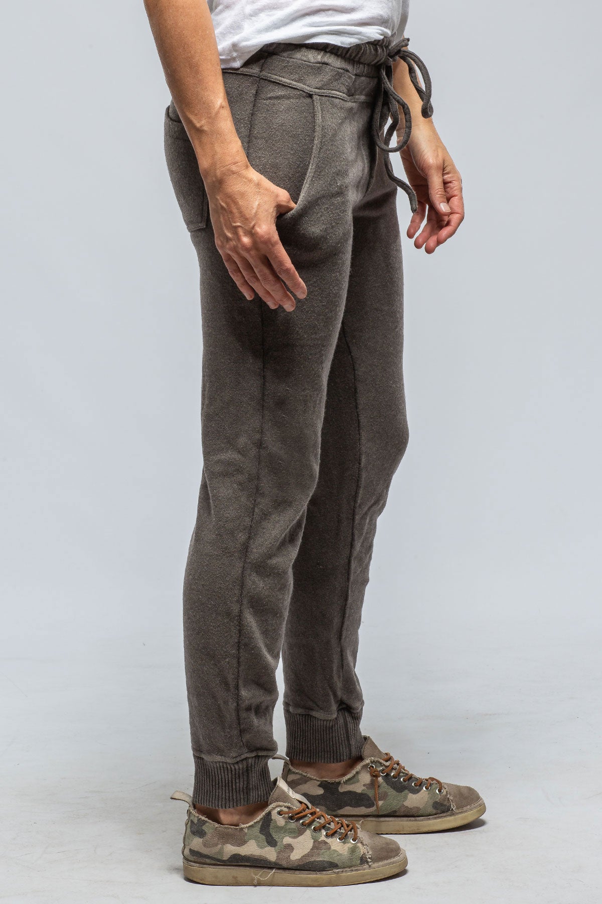 Atlantic Jogger In Stone Washed Grey