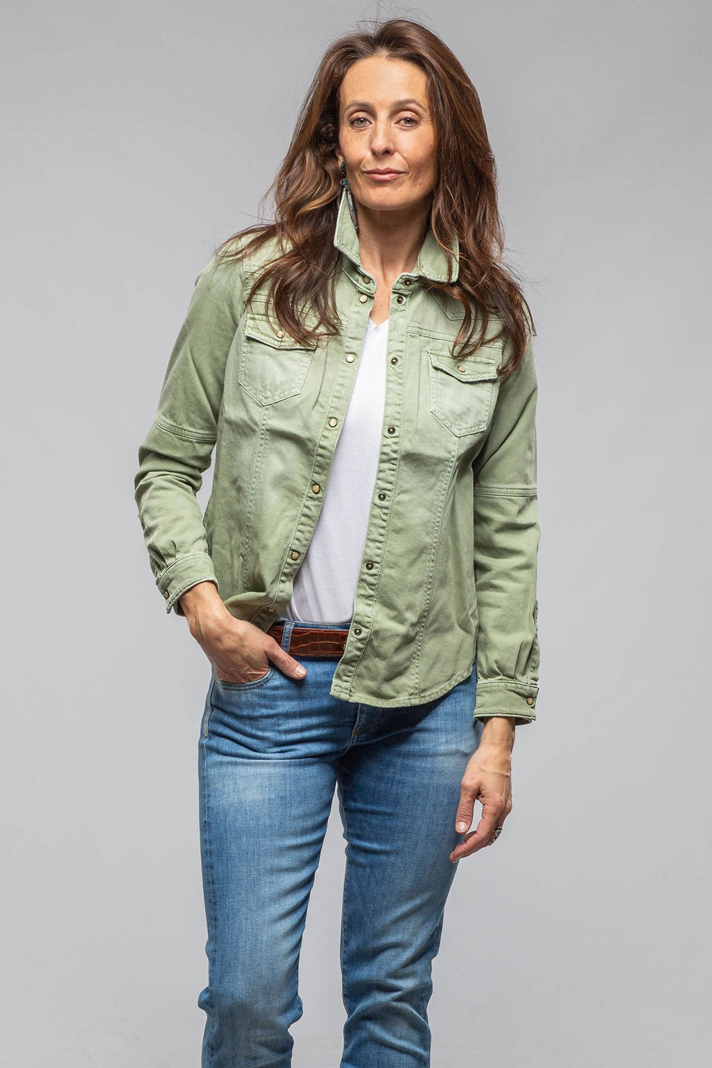 Sweetwater Denim Shirt In Menta