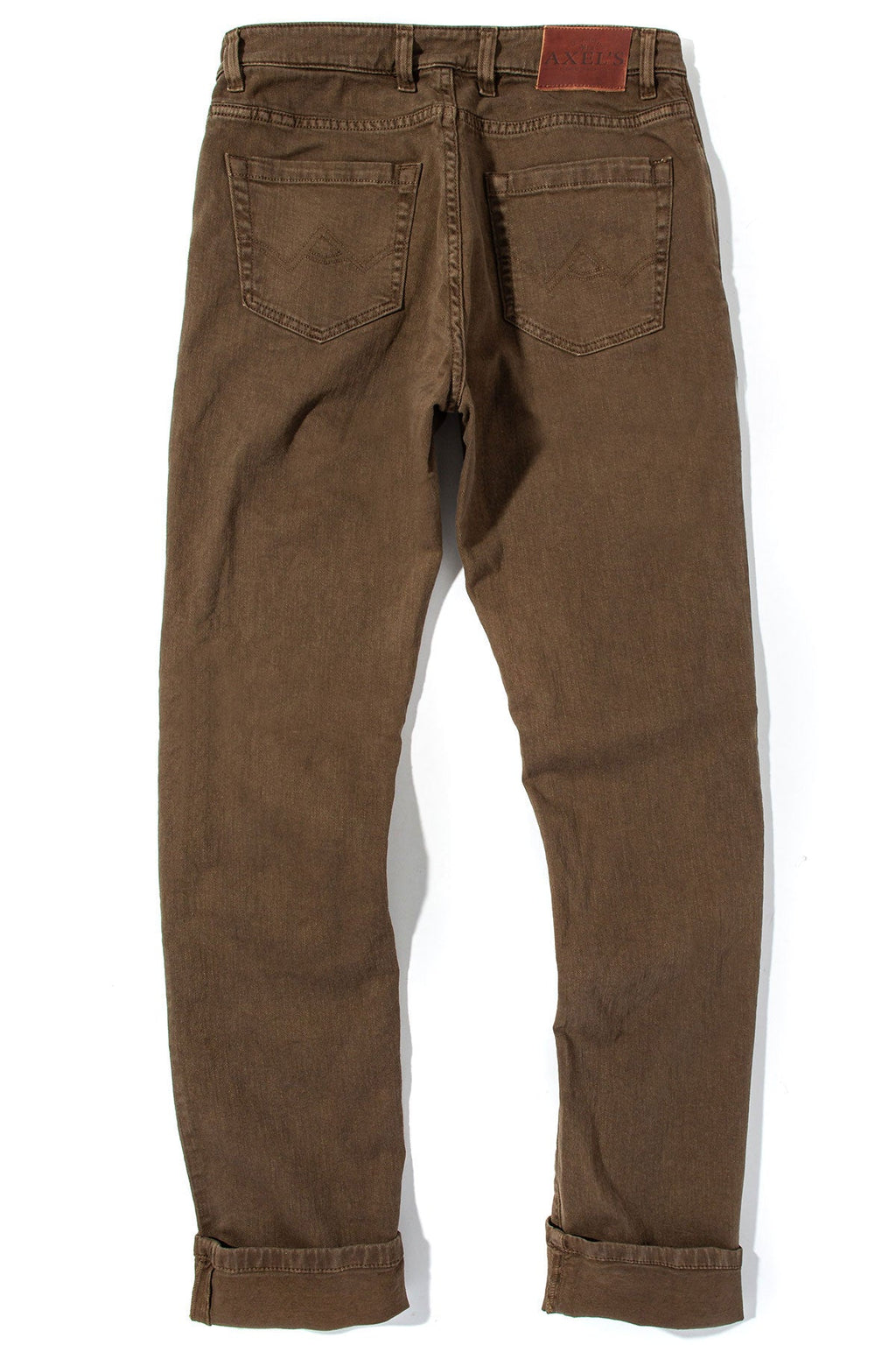 Taos Slim Cotton/Linen Denim in Liquirizia