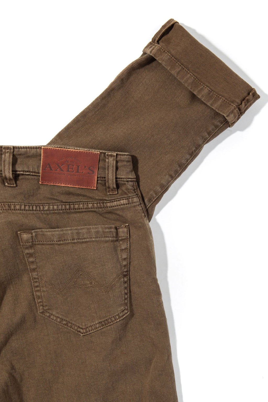 Taos Slim Cotton/Linen Denim in Liquirizia