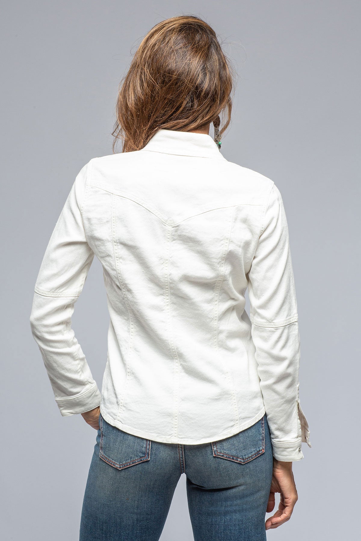Yarmony Linen-Cotton Snap Shirt In Off White