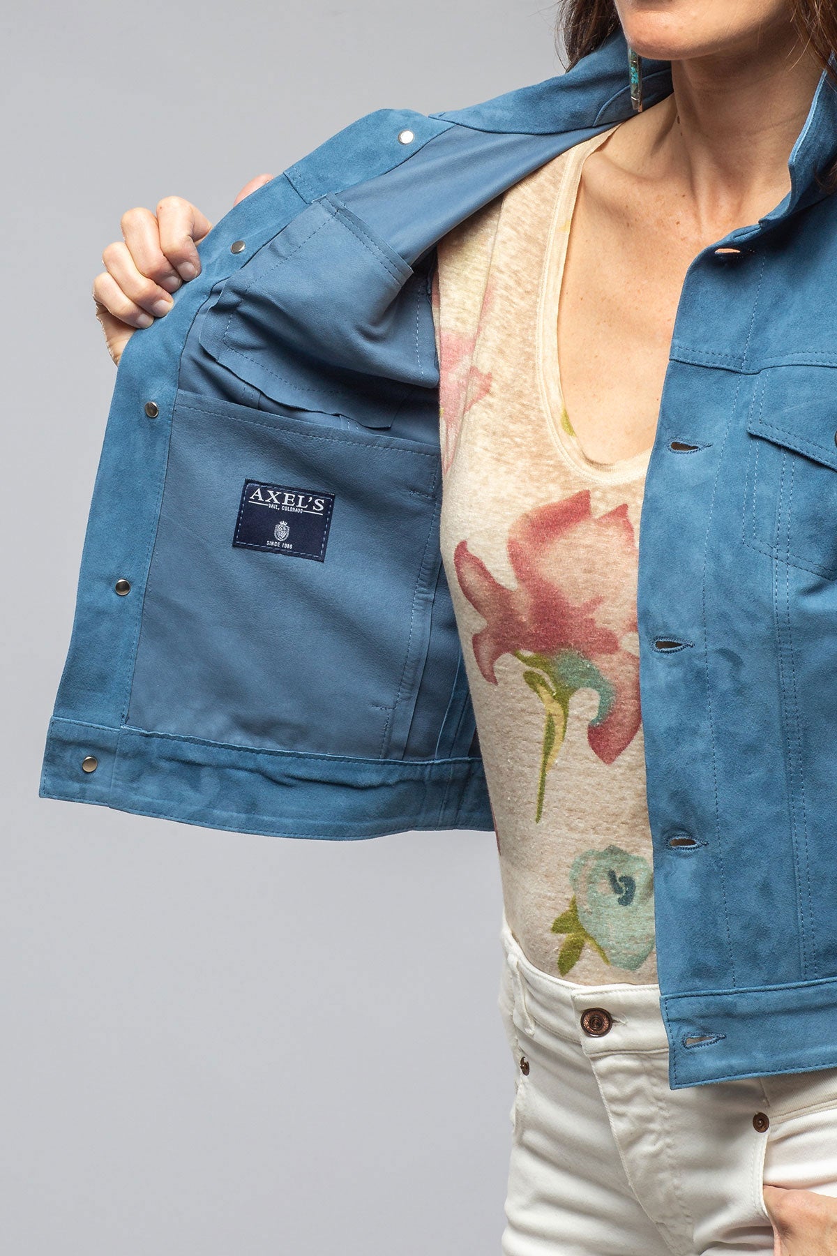 Leonna Suede Velour Jacket