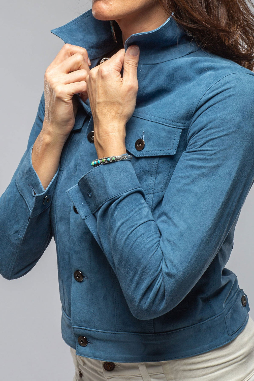 Leonna Suede Velour Jacket