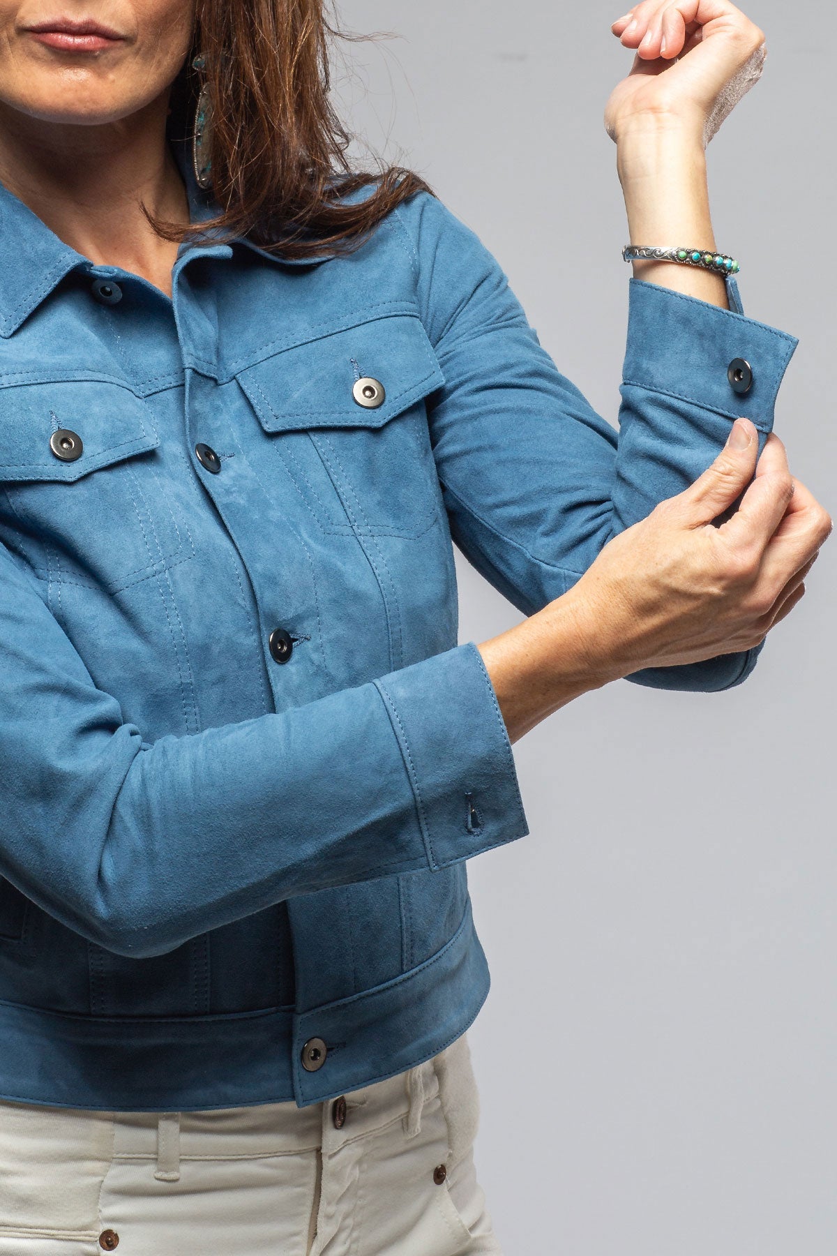 Leonna Suede Velour Jacket
