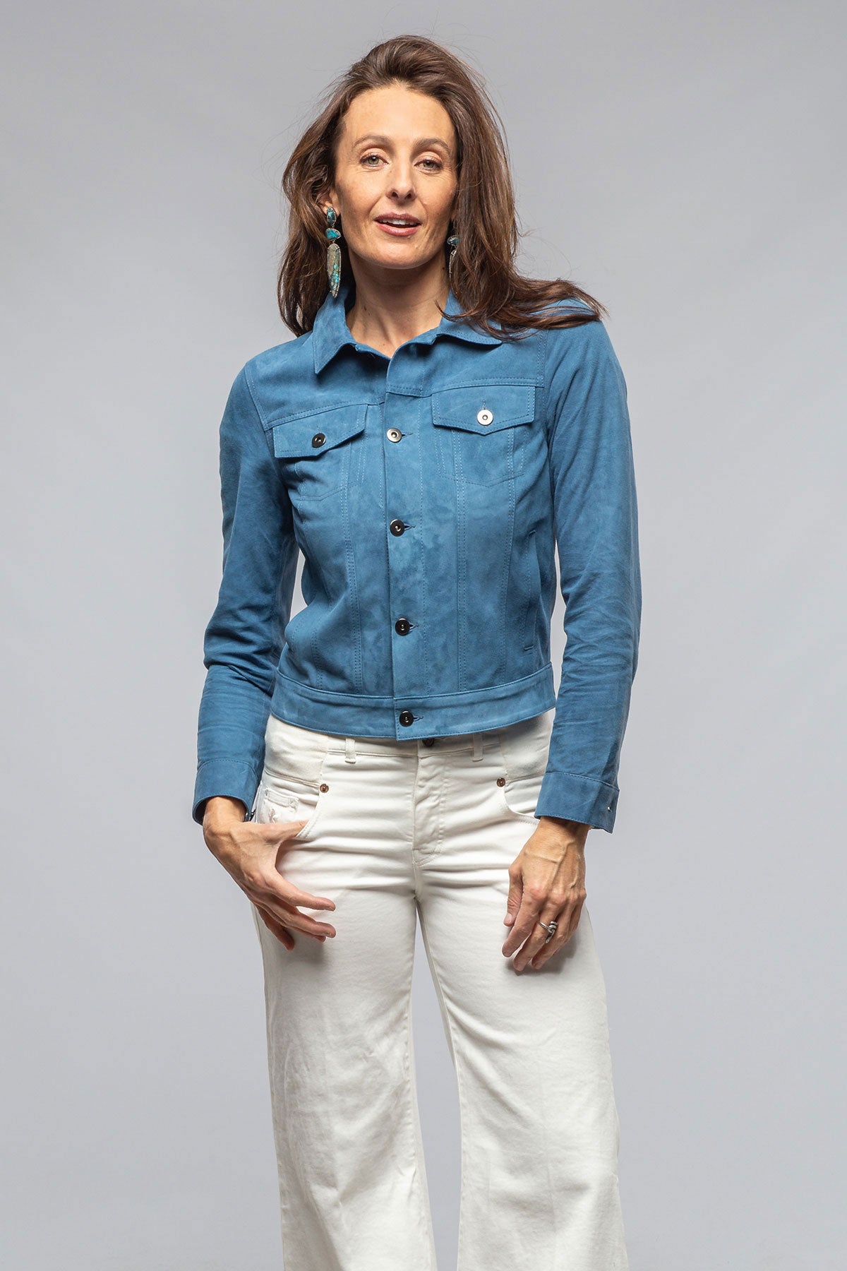 Leonna Suede Velour Jacket