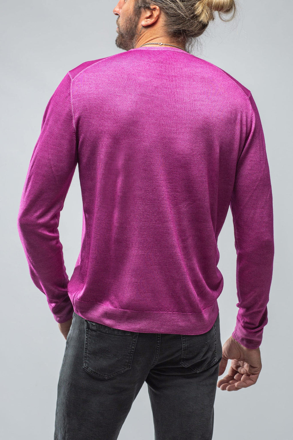 Crosby Merino Sweater In Orchidea