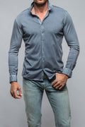 Cambria Button Up Polo in Capri