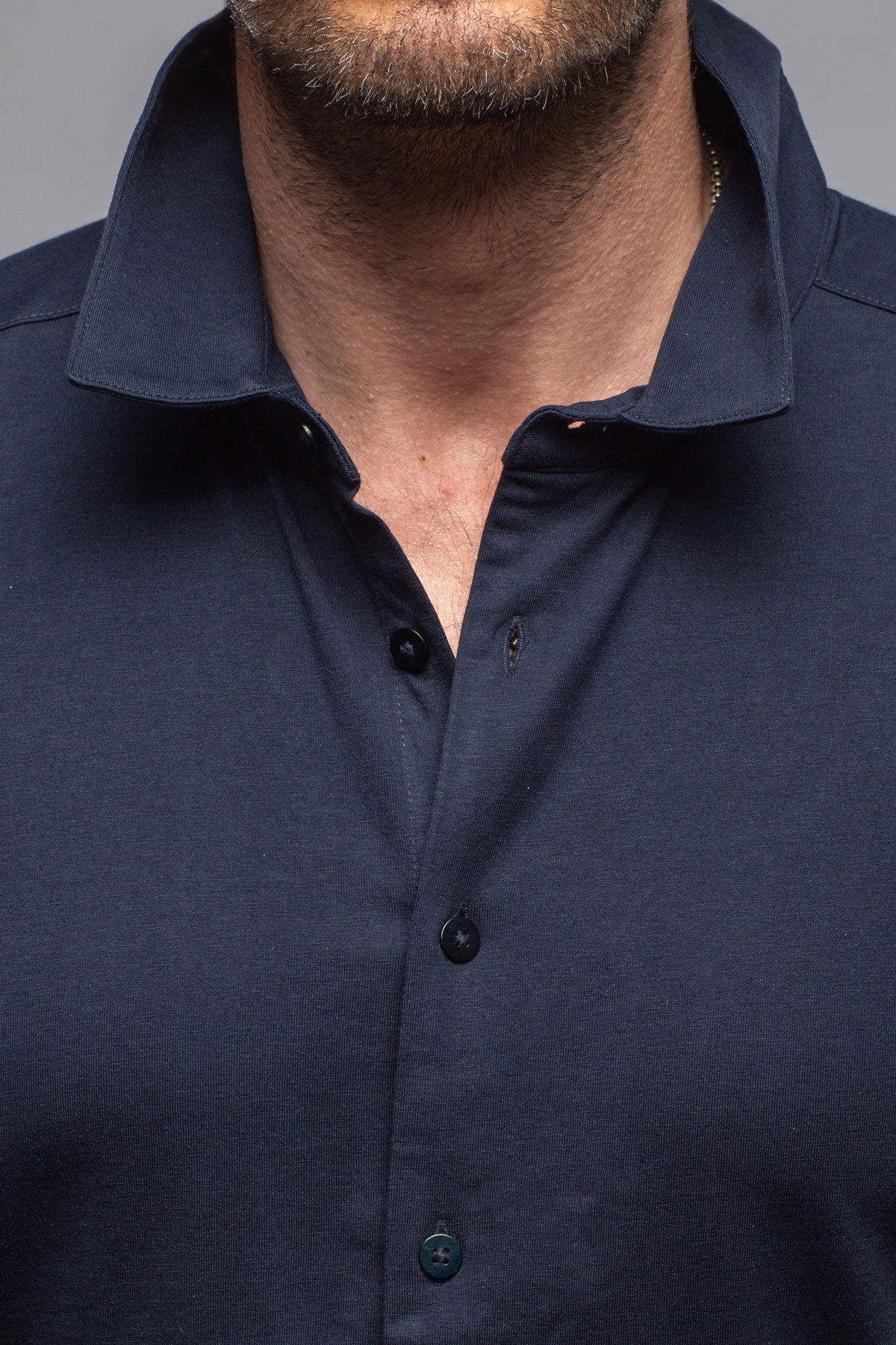 Catalina Button Up Polo In Navy