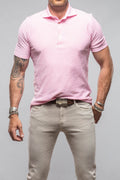 Bookers Pique Polo In Pink Stripe