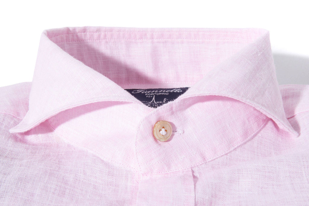 Sorgue Linen Shirt In Pink