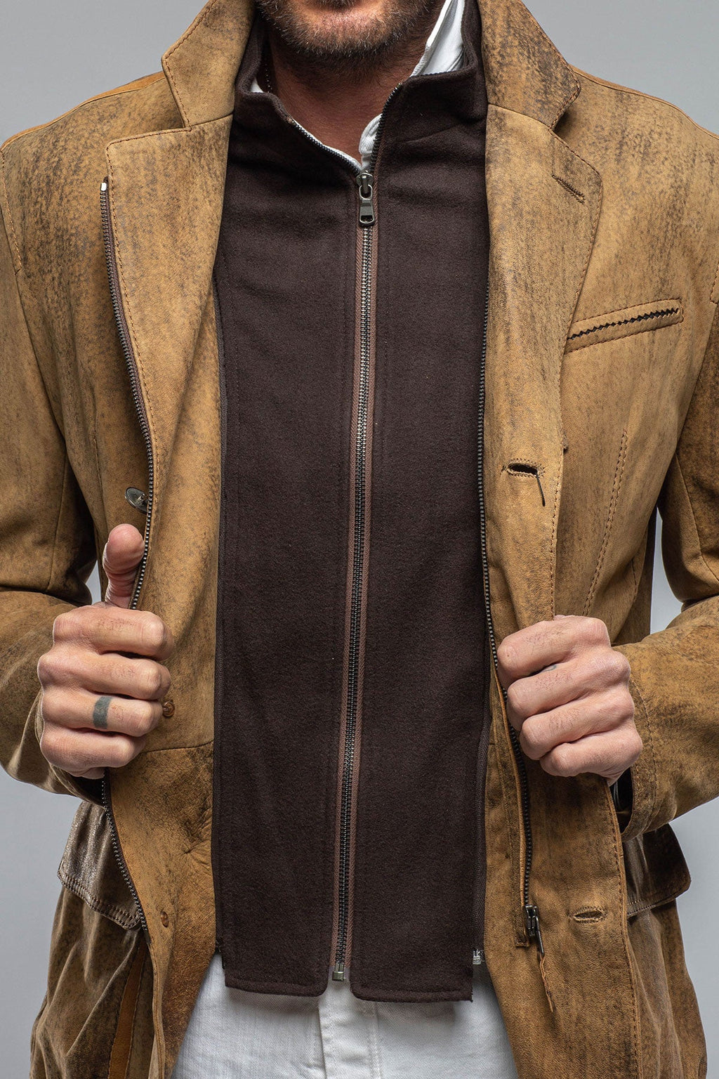Argento Leather Blazer