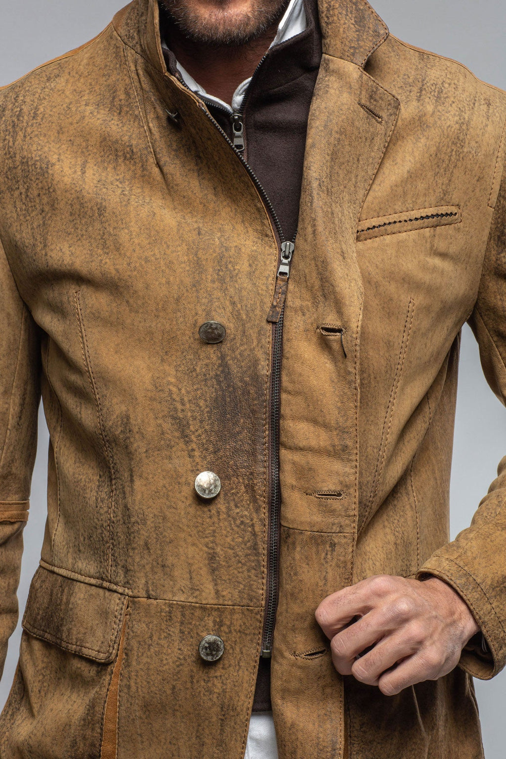 Argento Leather Blazer