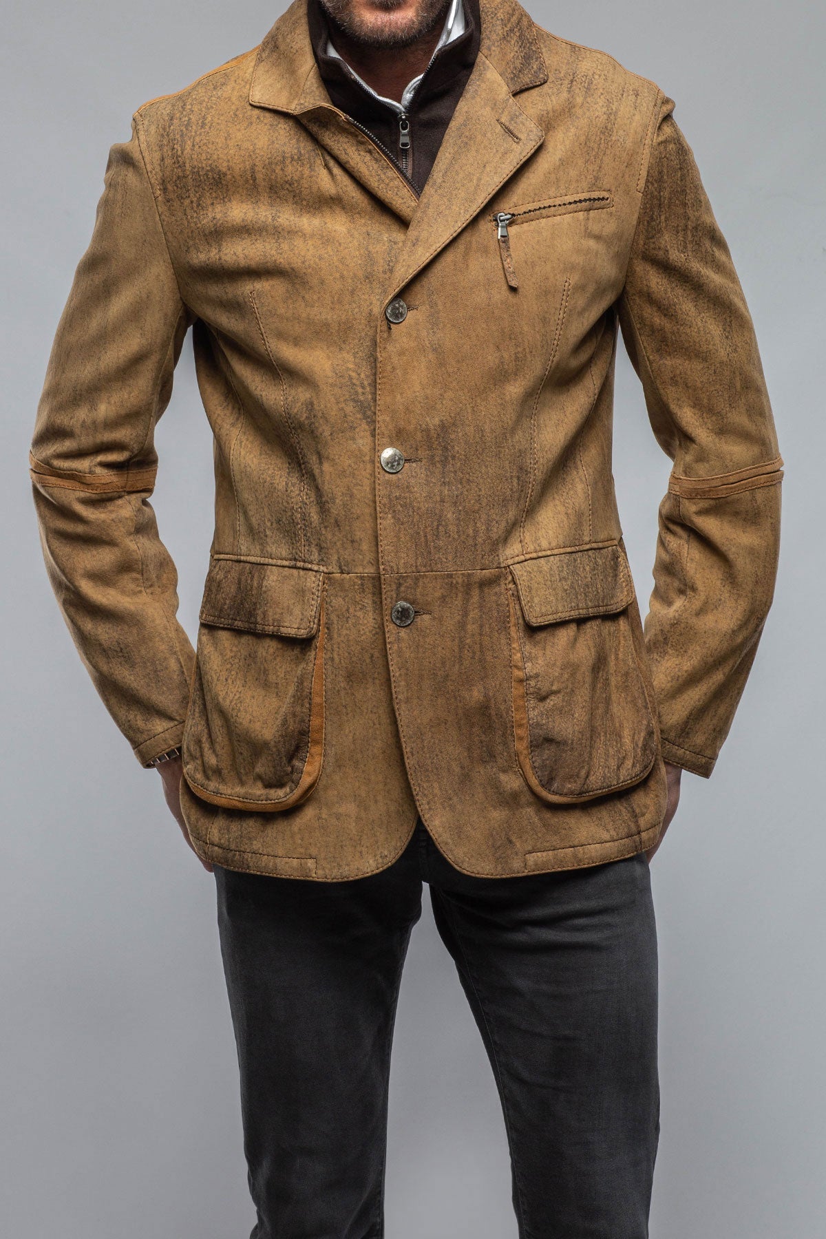 Argento Leather Blazer
