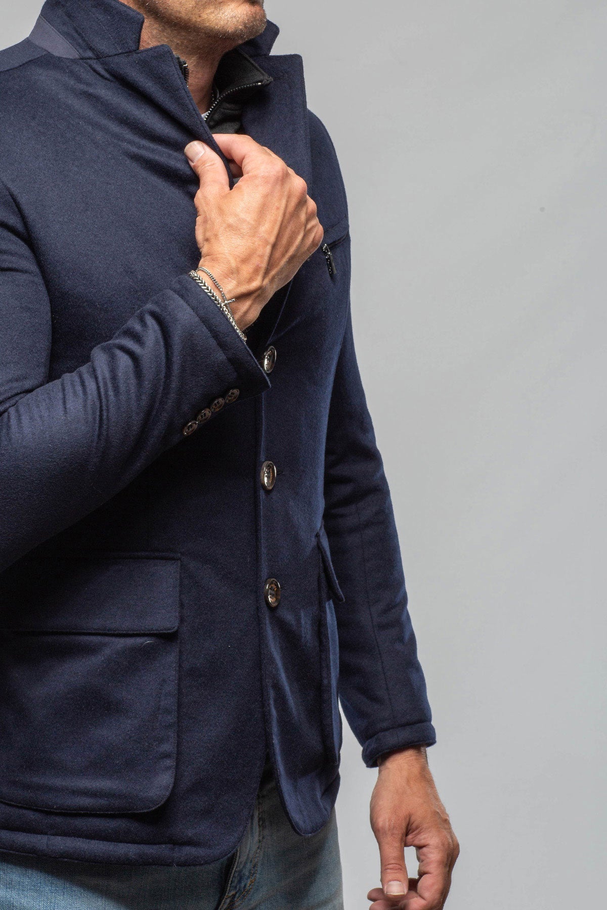 Baylor Wool Cashmere Silk Field Jacket