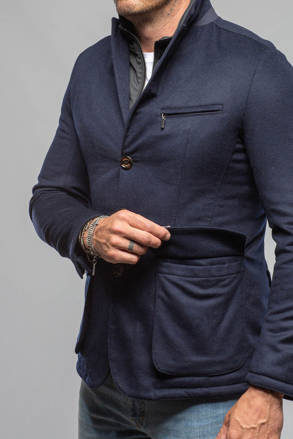 Baylor Wool Cashmere Silk Field Jacket