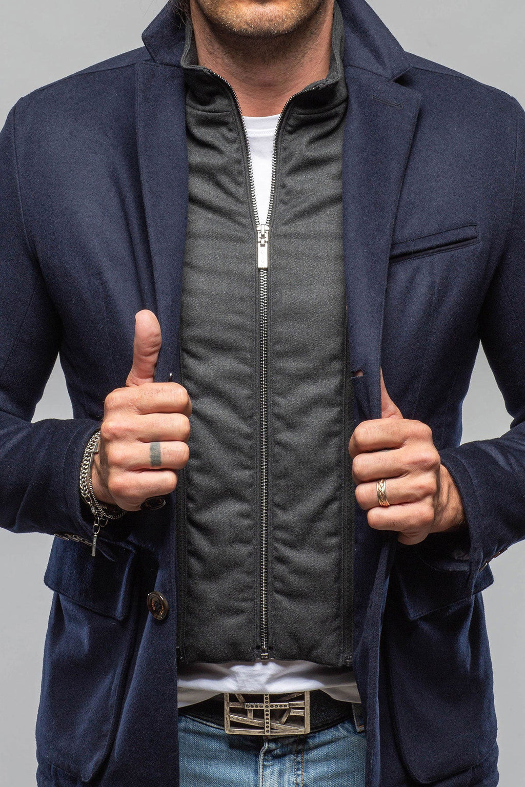 Baylor Wool Cashmere Silk Field Jacket