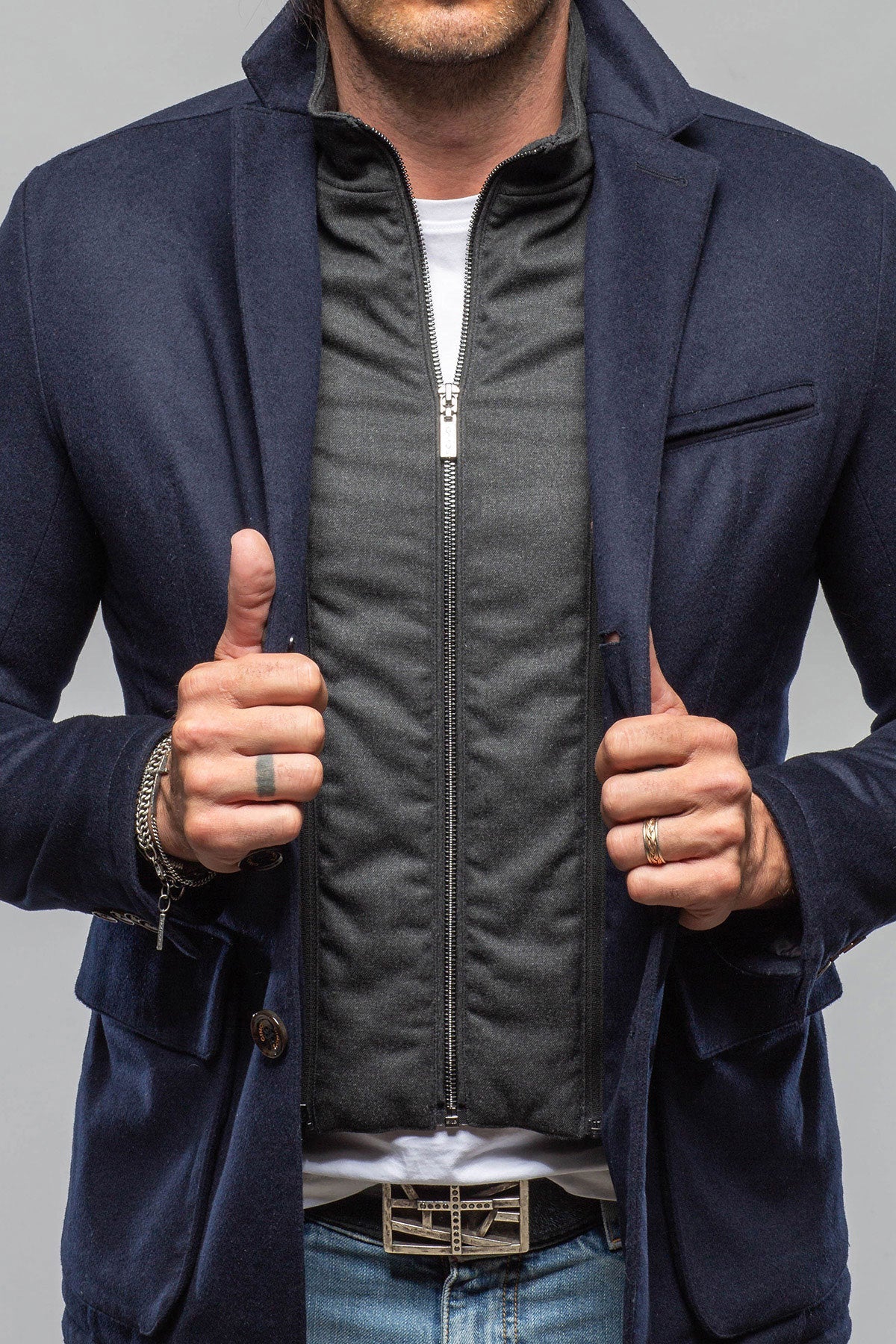 Baylor Wool Cashmere Silk Field Jacket