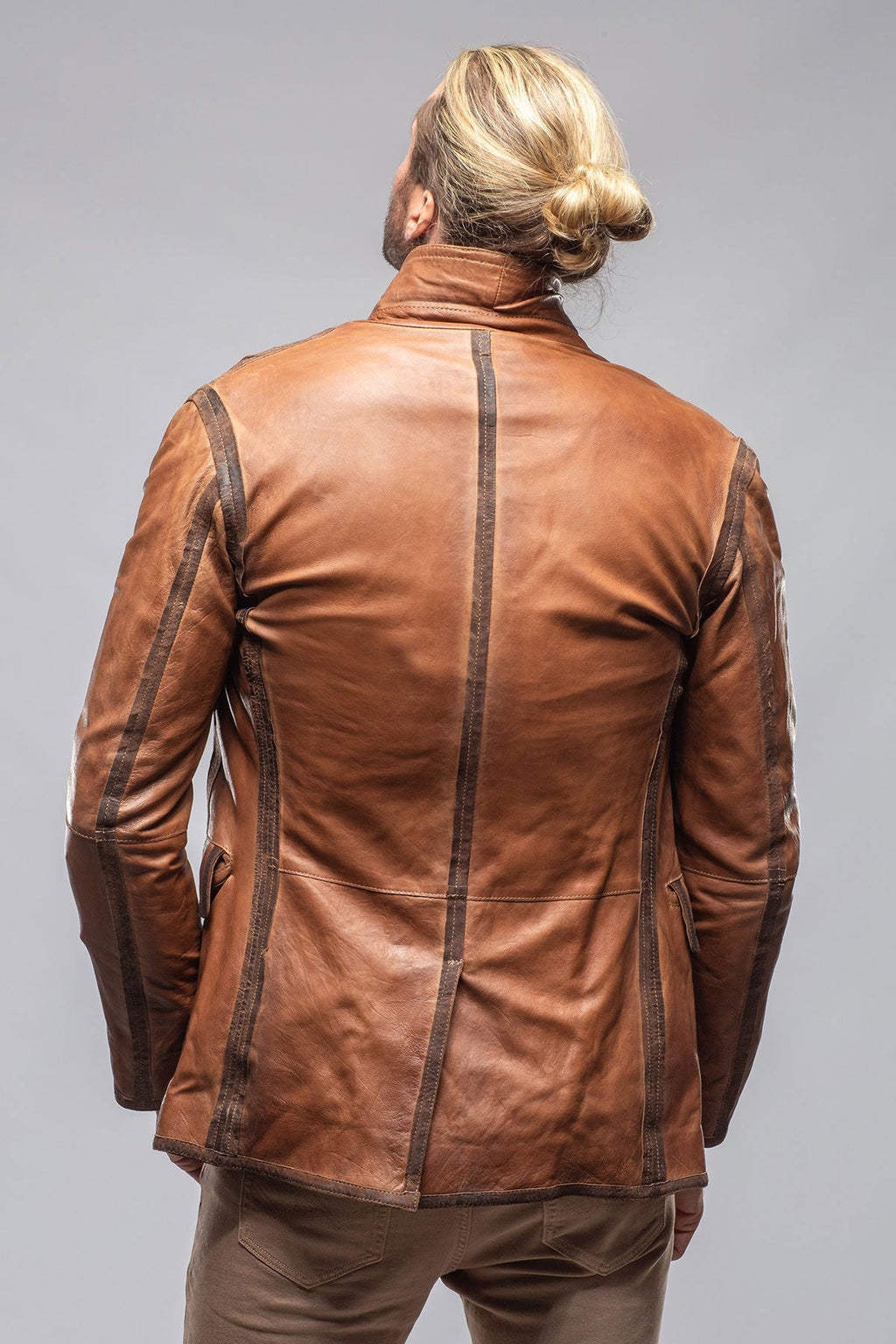 Burn Vintage Leather Blazer