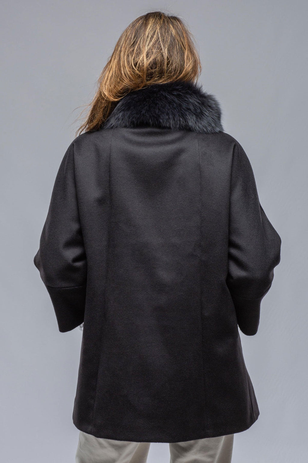 Diane Wool/Cashmere Overcoat In Black