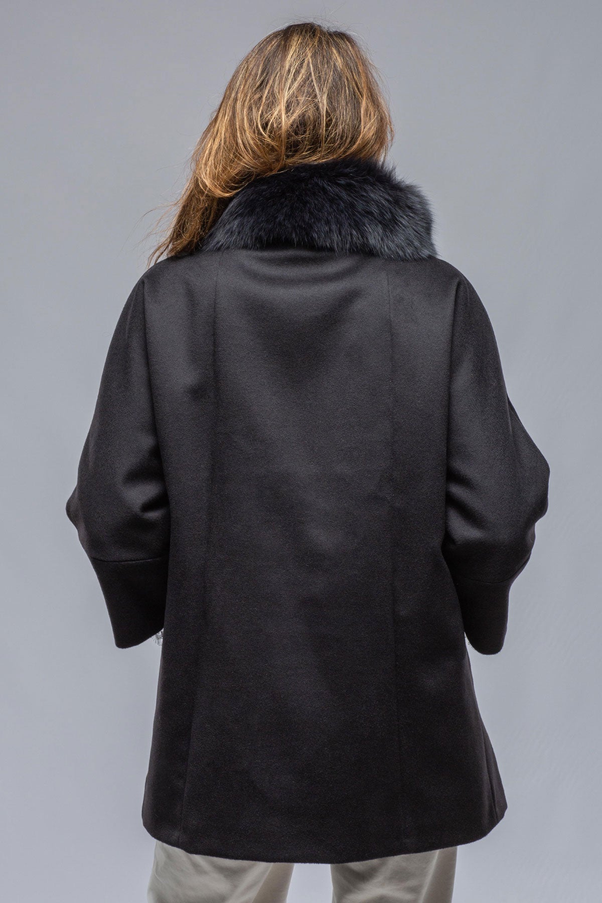 Diane Wool/Cashmere Overcoat In Black