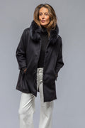 Diane Wool/Cashmere Overcoat In Black