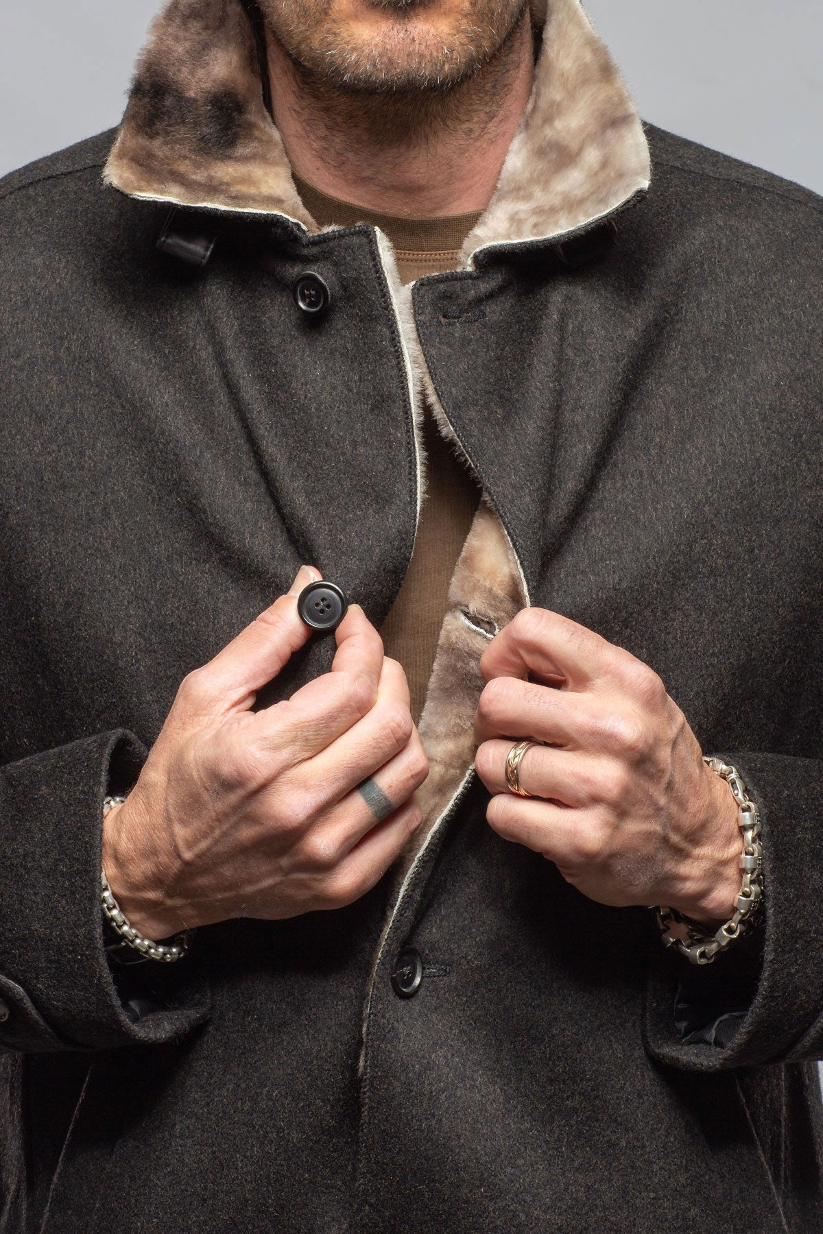 Emmet Shearling Overcoat
