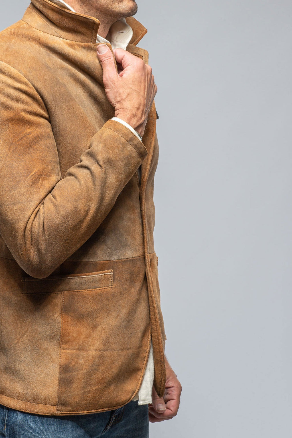 Mulholland Sport Jacket In Distressed Palomino