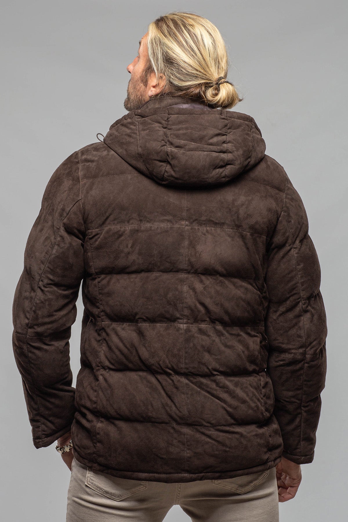 Reardon Suede Down Puffer