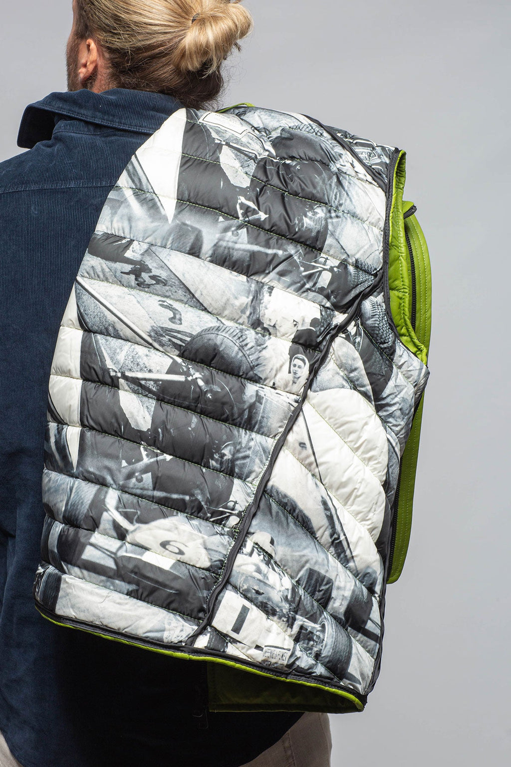 Hamilton Leather Vest In Green
