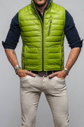 Hamilton Leather Vest In Green