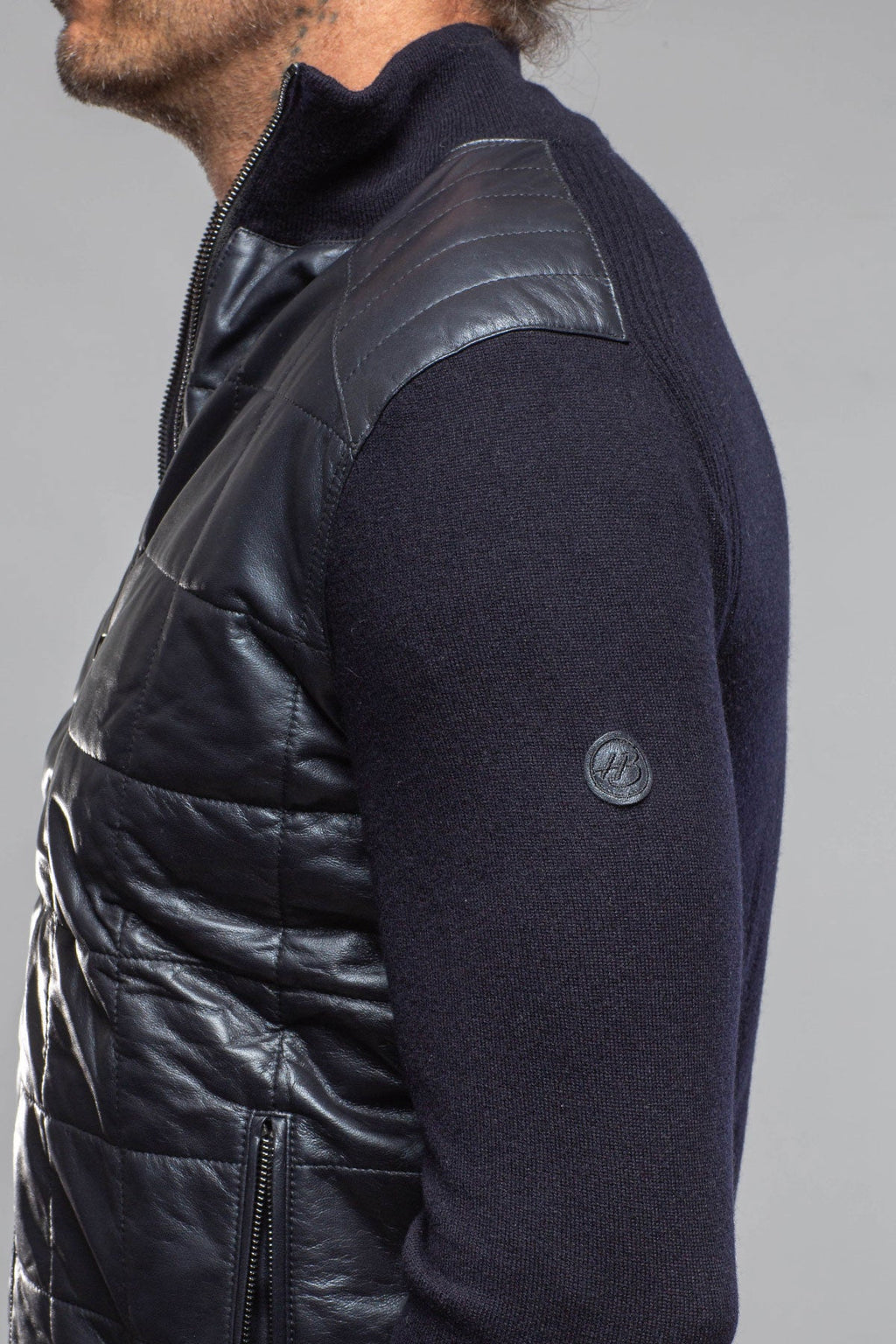 Luge Racer Sweater Jacket In Navy
