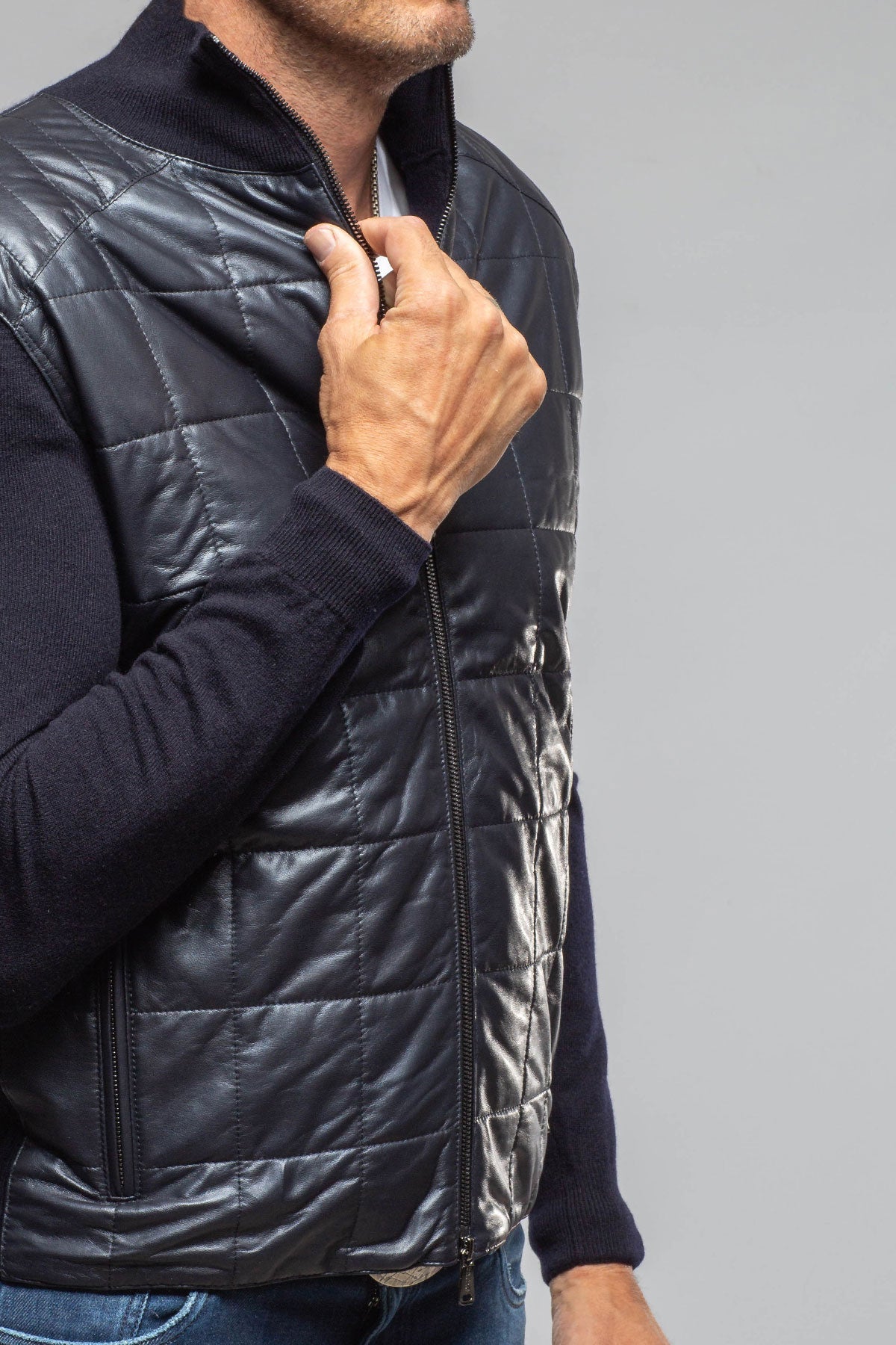 Luge Racer Sweater Jacket In Navy