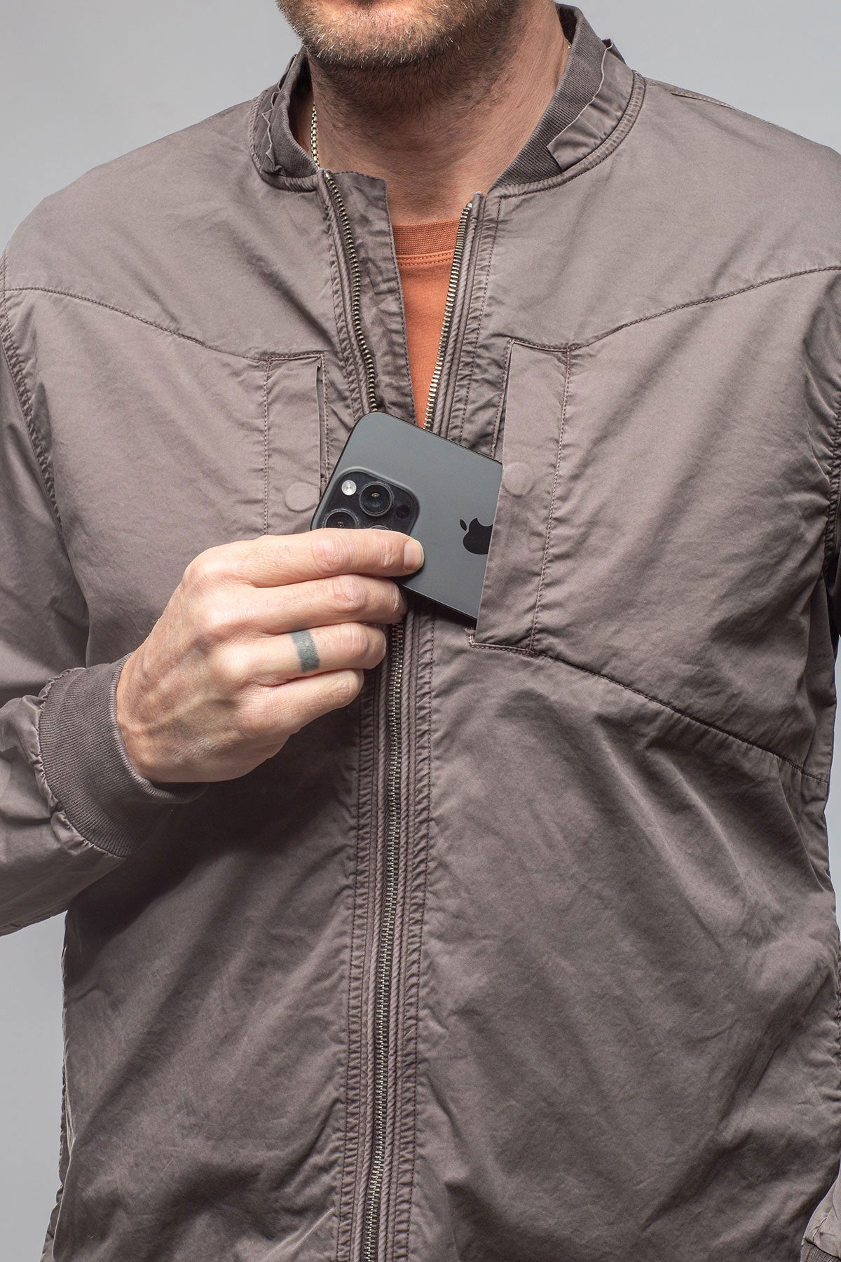 Nauru Cargo Jacket In Black Bean