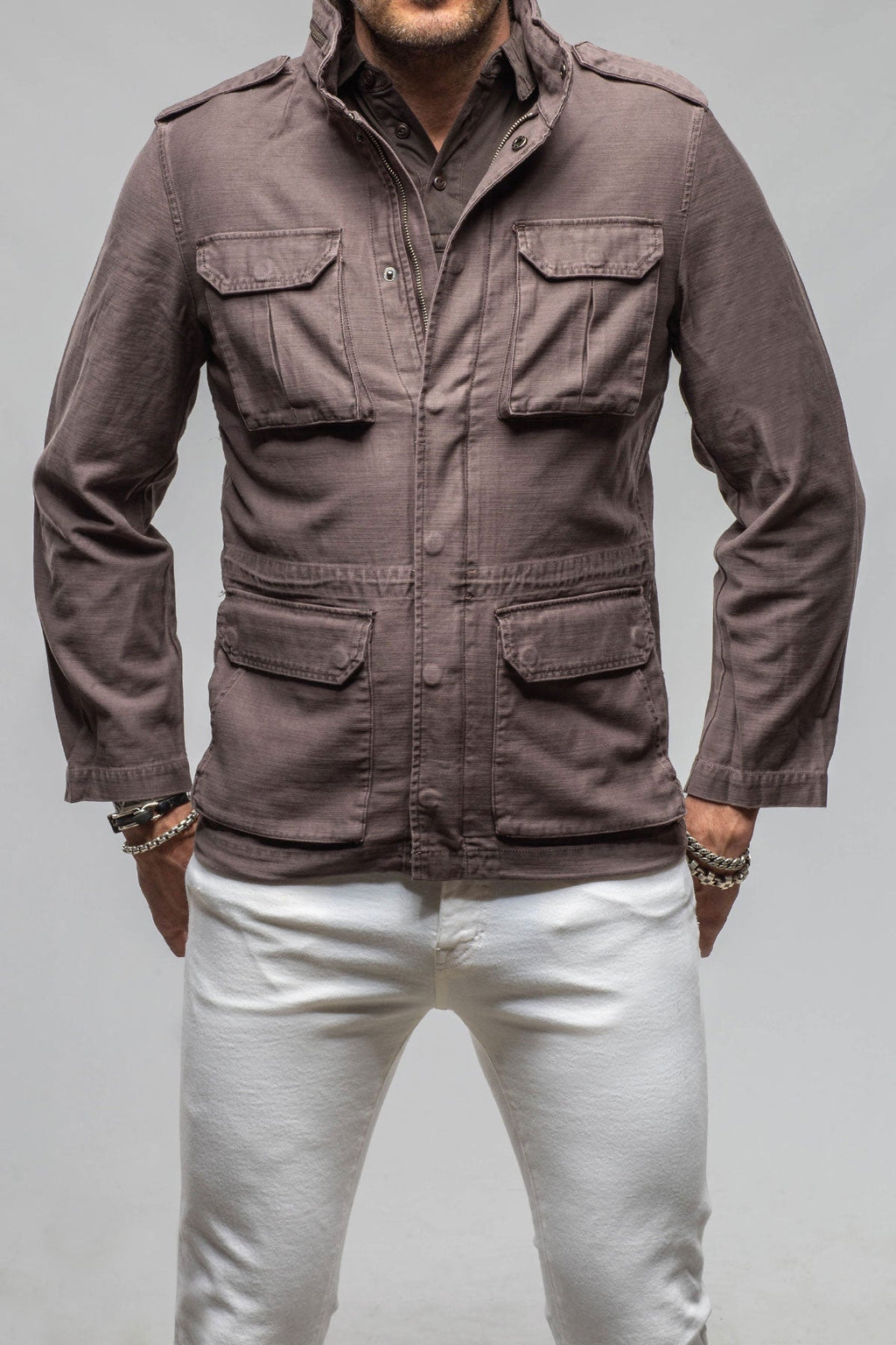 Savu Linen Jacket In Black Bean