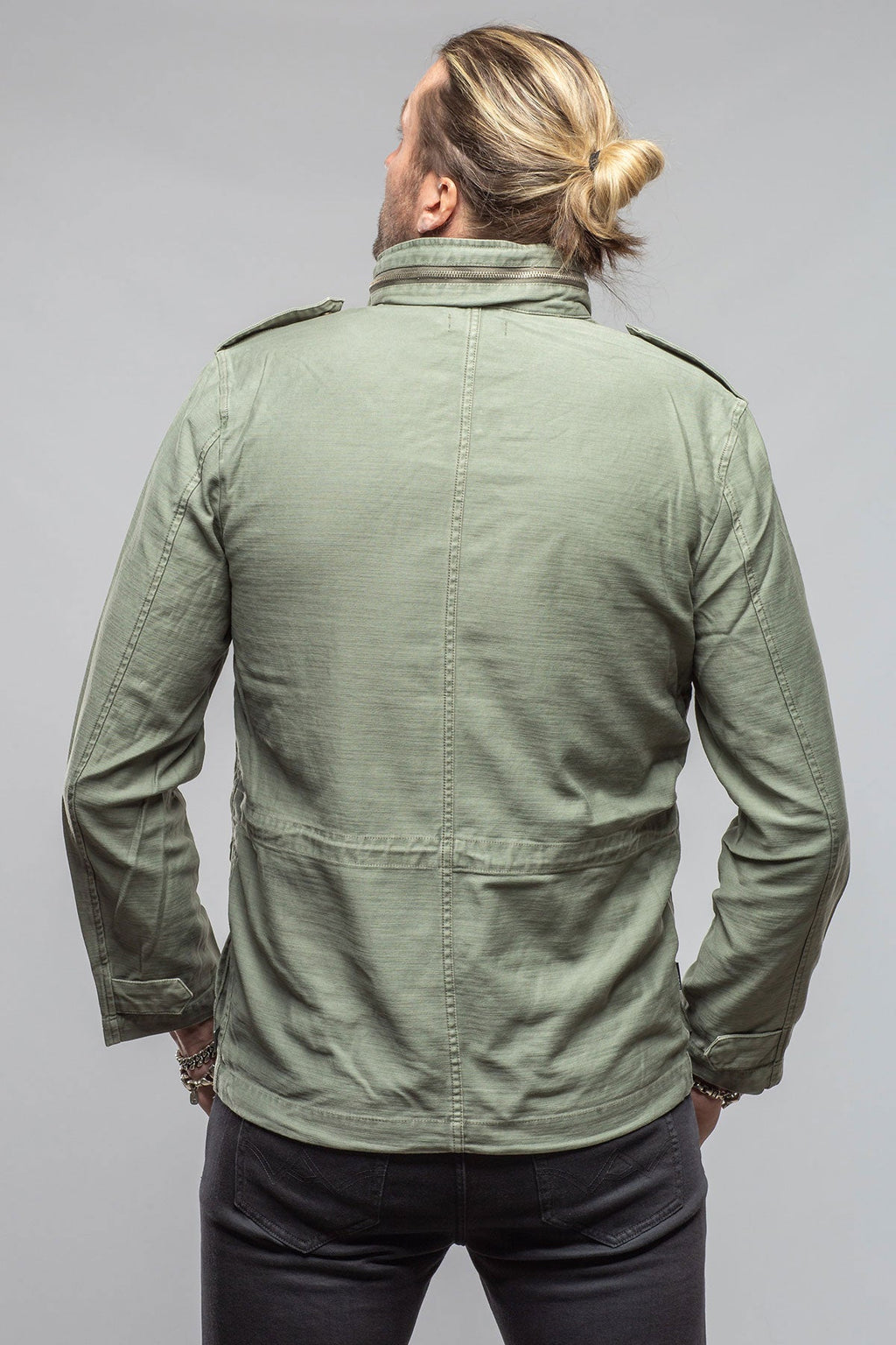 Savu Linen Jacket In Desert Sage